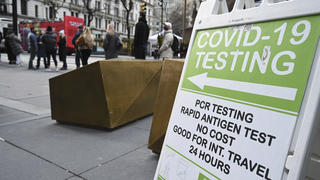 Covid-Teststationen in New York