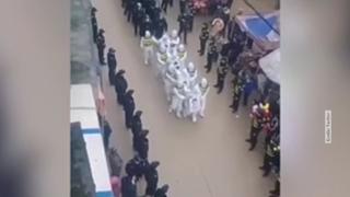 Parade der Schande in Jingxi