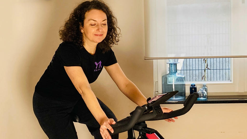 So sieht die Realität bei mir aus - Indoor Cycling im Wohnzimmer