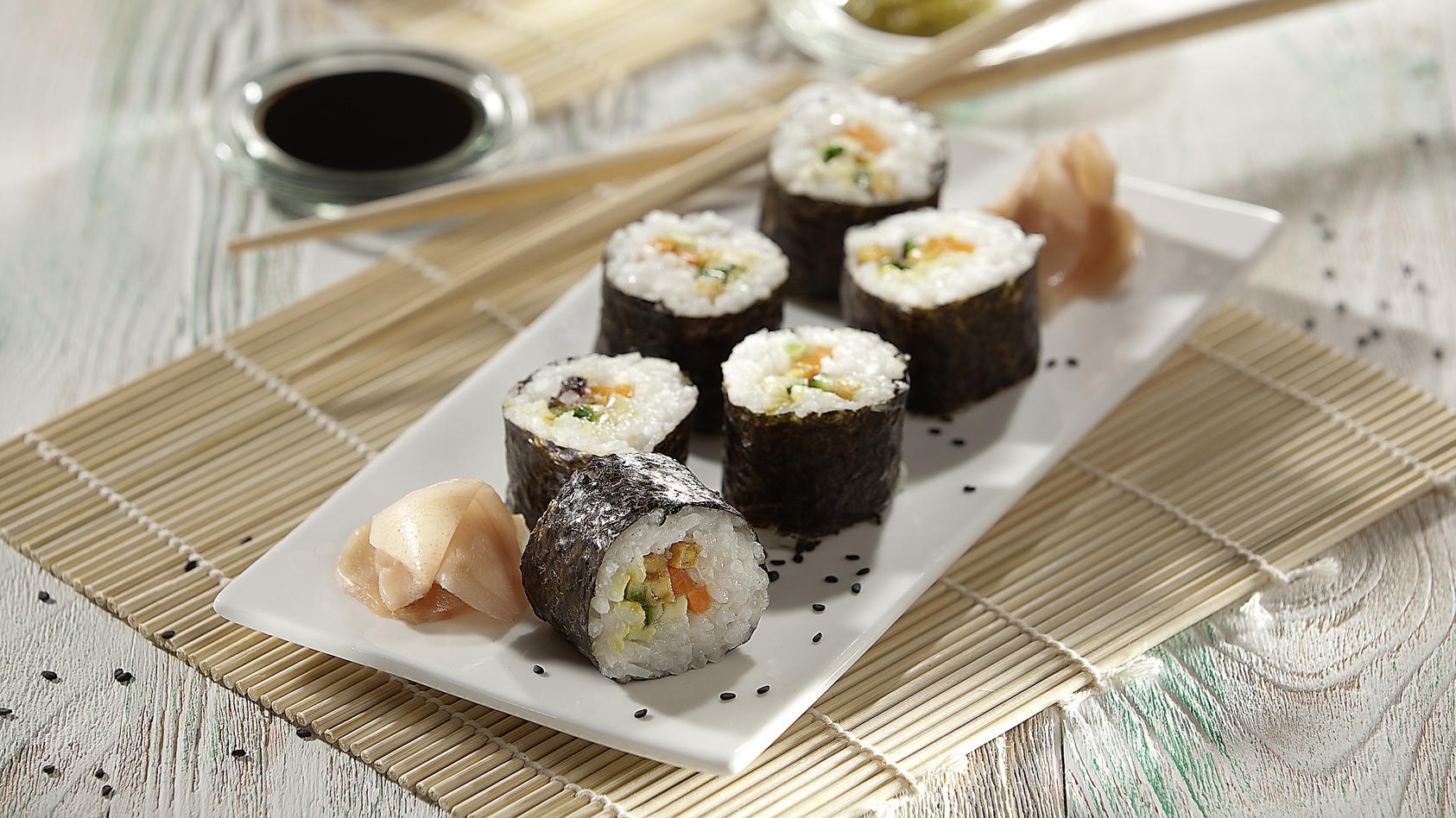 So kennt man Sushi normalerweise. Doch wie wäre es zur Abwechslung mal mit einer gebackenen Version?