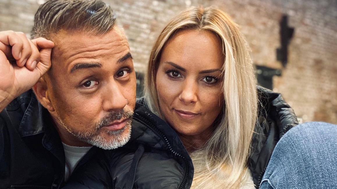 Mike Leons Frau Daniela unterstützte ihn bei dem haarigen Vorhaben.