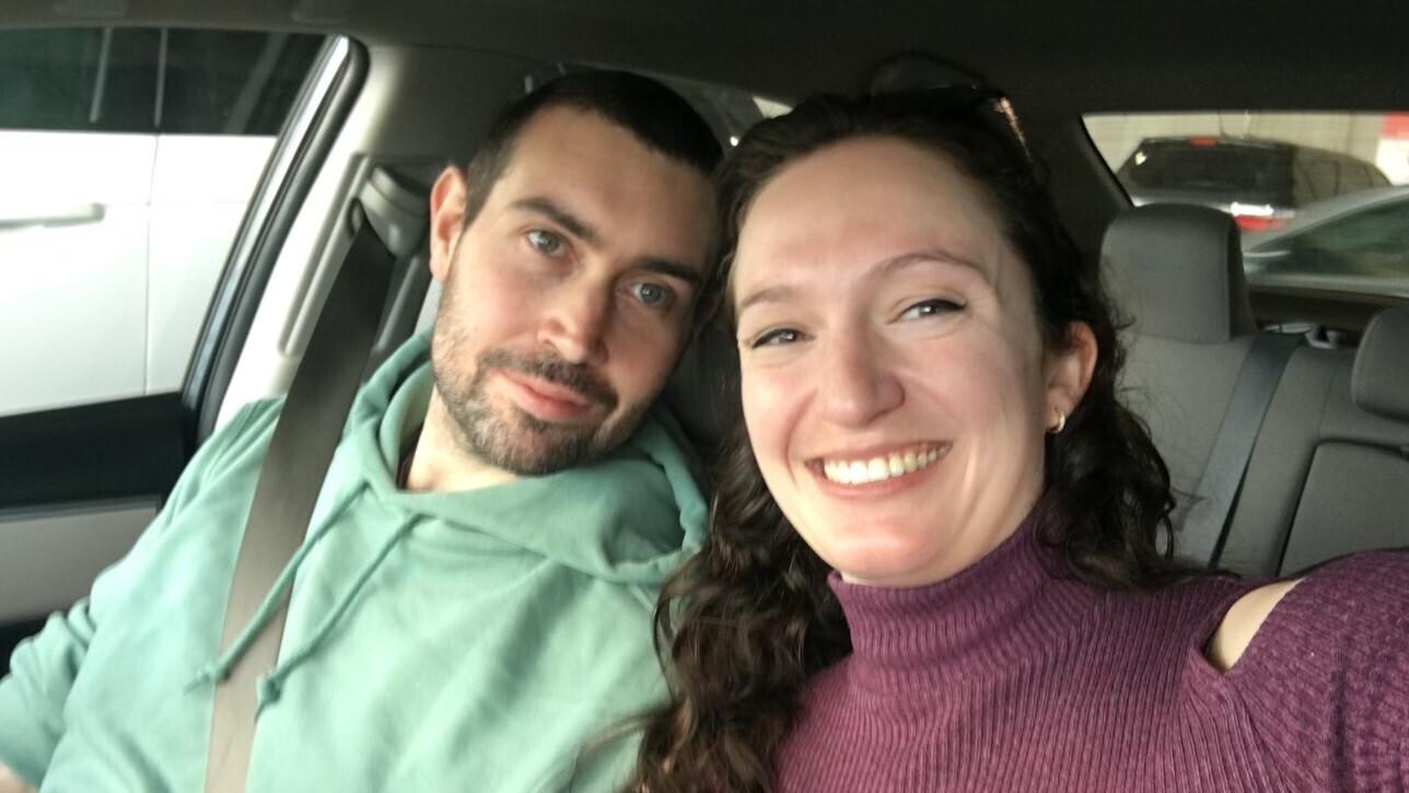 This undated photo provided by Brookhaven Police Dept. shows Matthew Willson, 31, of Chertsey, Surrey, England, with his girlfriend Katherine Shepard.   A stray bullet struck and killed Wilson, an English astrophysicist, while he was inside an Atlant