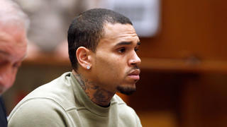 LOS ANGELES, CA - JANUARY 15:  Singer Chris Brown attends a progress hearing at Los Angeles Superior Court on January 15, 2015 in Los Angeles, California.  Brown was first placed on probation after the 2009 domestic violence case in which he plead guilty to assaulting his then-girlfriend, singer Rihanna.  (Photo by Lucy Nicholson - Pool/Getty Images)
