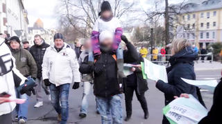Bilder einer Corona-Demo in Sachsen