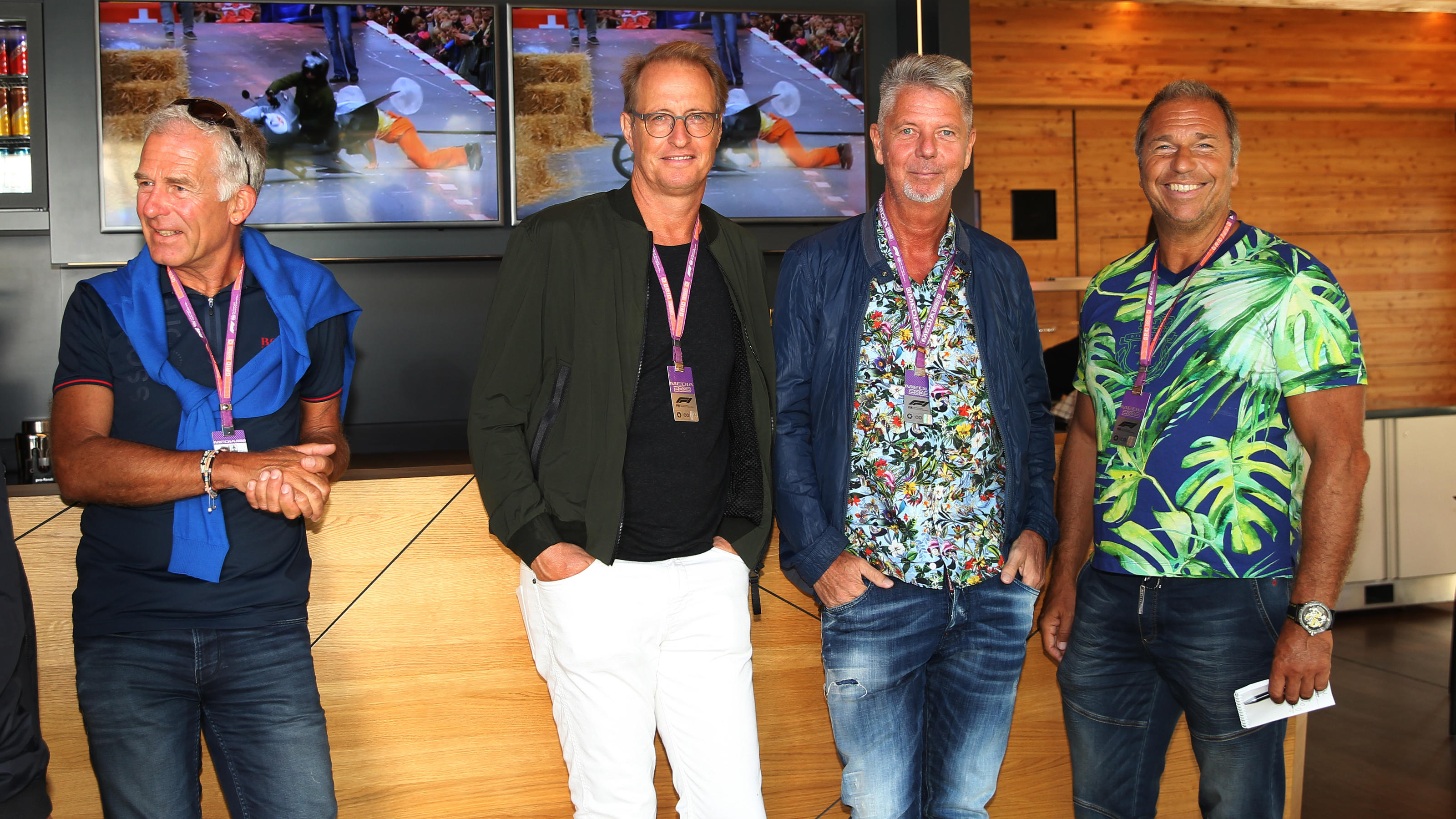 Die Formel-1-Crew von RTL.
