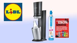 Der Wassersprudler Sodastream Crystal mit Lidl Logo.