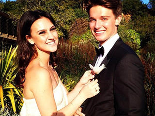 Arnold Schwarzenegger's son Patrick recently attended his prom, taking his best friend Jade as his date.The 18-year-old yesterday posted this picture to his Twitter page along with the caption: 'Prom with my best friend.' His best friend is the youngest child of music mogul Jimmy Iovine.