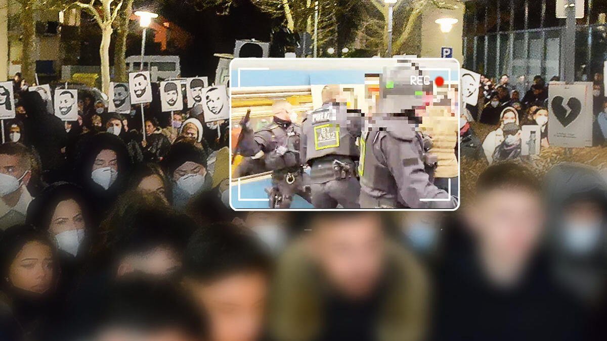 Video-Aufnahmen zeigen nach der Hanau-Gedenkdemo in München Polizisten, die auf Demonstranten einprügeln