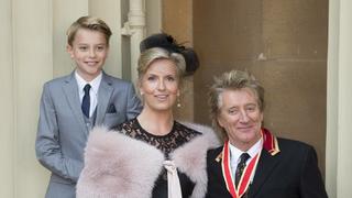 Rod Stewart, Ehefrau Penny und die beiden Söhne  Alastair und Aiden