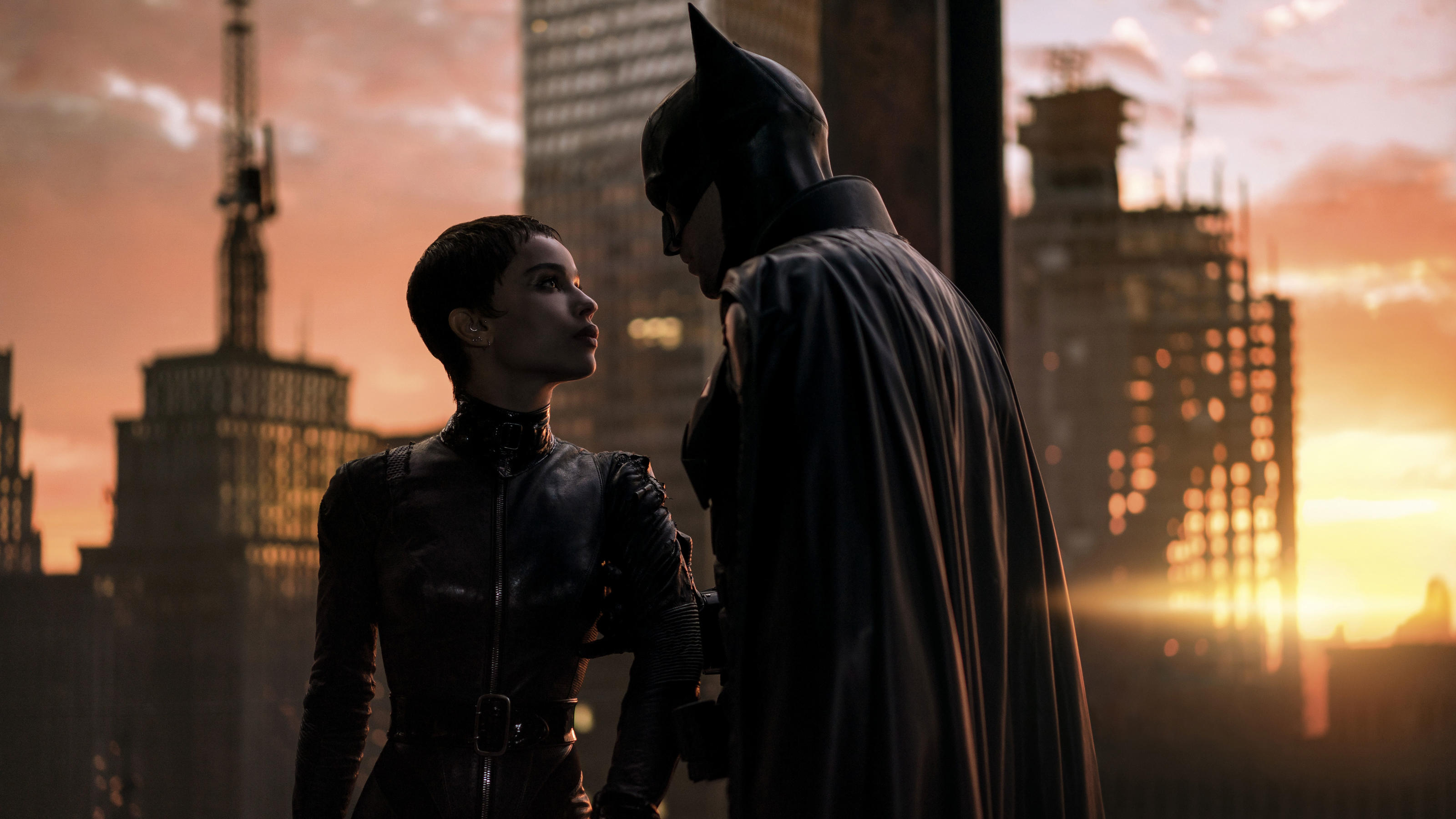 The cat and the bat: Zoë Kravitz und Robert Pattinson in "The Batman"