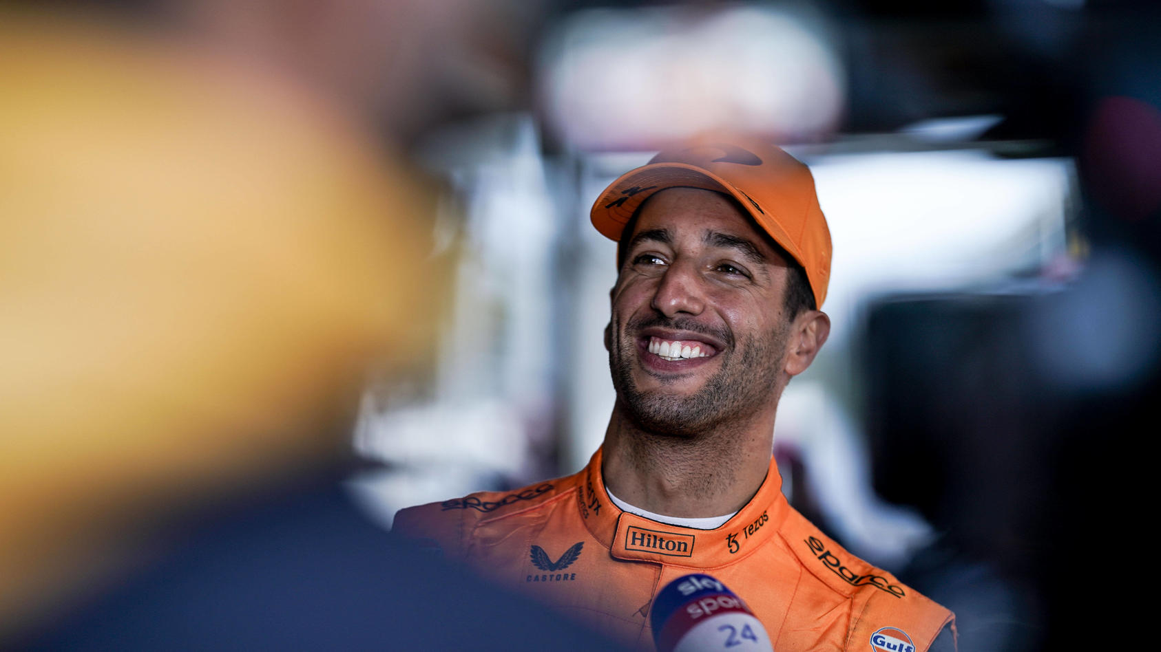  February 24, 2022, Montmelo, Spain: DANIEL RICCIARDO of Australia and McLaren F1 Team in the paddock during day two of the 2022 FIA Formula 1 Pre-Season testing at Circuit de .Barcelona-Catalunya in Montmelo, Spain. Montmelo Spain - ZUMAg147 2022022