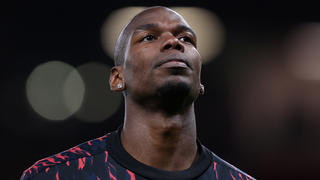 Soccer Football - Champions League - Round of 16 Second Leg - Manchester United v Atletico Madrid - Old Trafford, Manchester, Britain - March 15, 2022 Manchester United's Paul Pogba during the warm up before the match REUTERS/Phil Noble
