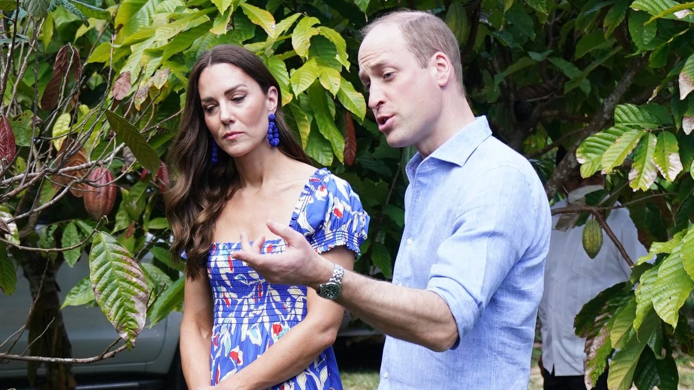 Herzogin Kate und Prinz William sind ohne ihre Kinder in der Karibik unterwegs 
