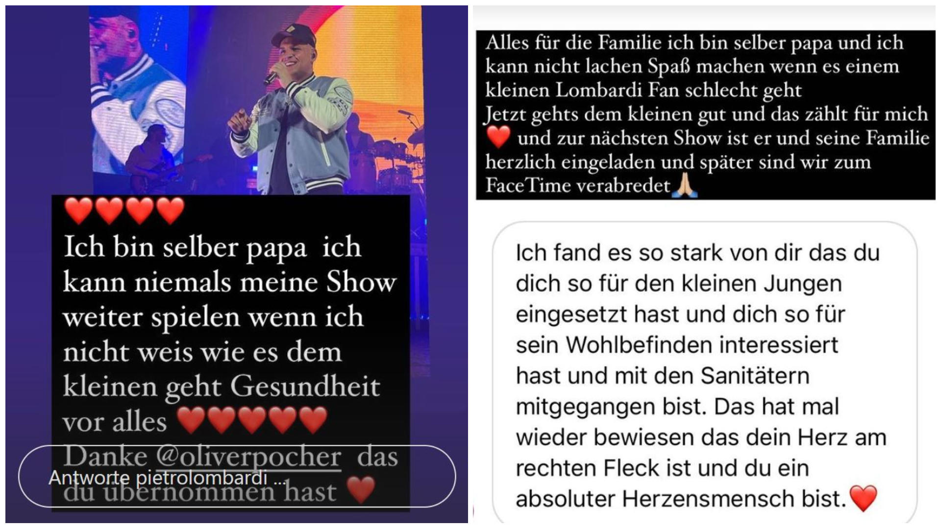 Pietro Lombardi erklärt die Aktion nachträglich auf Instagram.