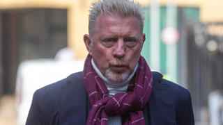 March 22, 2022, London, England, United Kingdom: Former German tennis star BORIS BECKER arrives at Southwark Crown Court in London where he is being prosecuted by the Insolvency Service for not complying with obligations to disclose information after being declared bankrupt. London United Kingdom - ZUMAs262 20220322_zip_s262_010 Copyright: xTayfunxSalcix