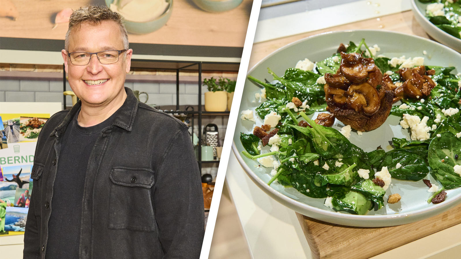 Bernd Fuchs&amp;#39; Rezept aus Chefkoch TV: Champignons im Knusperbett auf ...