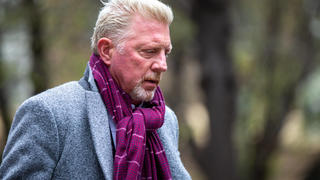 April 5, 2022, London, England, United Kingdom: Former German tennis star BORIS BECKER arrives at Southwark Crown Court in London where he is being prosecuted by the Insolvency Service for not complying with obligations to disclose information after being declared bankrupt. London United Kingdom - ZUMAs262 20220405_zip_s262_025 Copyright: xTayfunxSalcix 