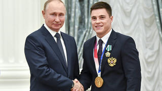 Nikita Nagornyy und Wladimir Putin.