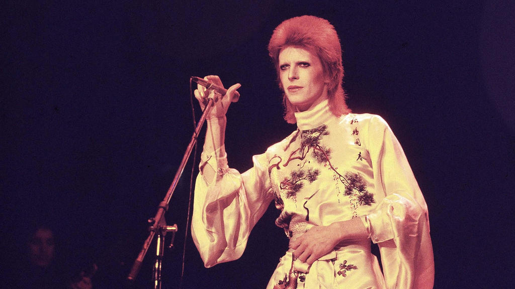 David Bowie 1973 - einer der ersten, der auf Vokuhila stand