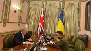Boris Johnson traf Wolodymyr Selenskyj in Kiew.