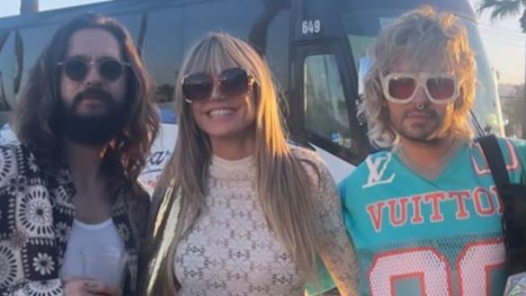 Heidi Klum rockt mit den Kaulitz-Twins das Coachella-Festival.