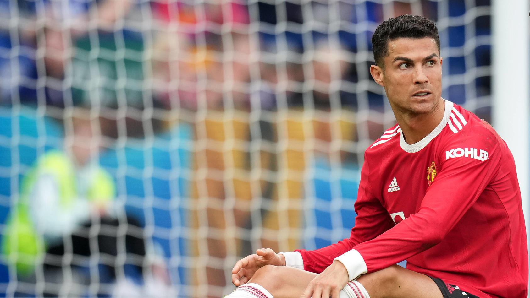  Sport Bilder des Tages Cristiano Ronaldo of Man Utd during the Premier League match between Leicester City and Manchester United, ManU at the King Power Stadium, Leicester, England on 16 October 2021. PUBLICATIONxNOTxINxUK Copyright: xAndyxRowlandx 