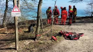 Rettungskräfte auf Rügen