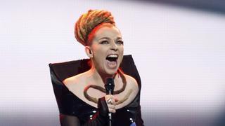 Rona Nishliu of Albania performs her song "Suus" during the Grand Final of the Eurovision song contest in Baku, May 27, 2012. REUTERS/David Mdzinarishvili (AZERBAIJAN - Tags: ENTERTAINMENT)