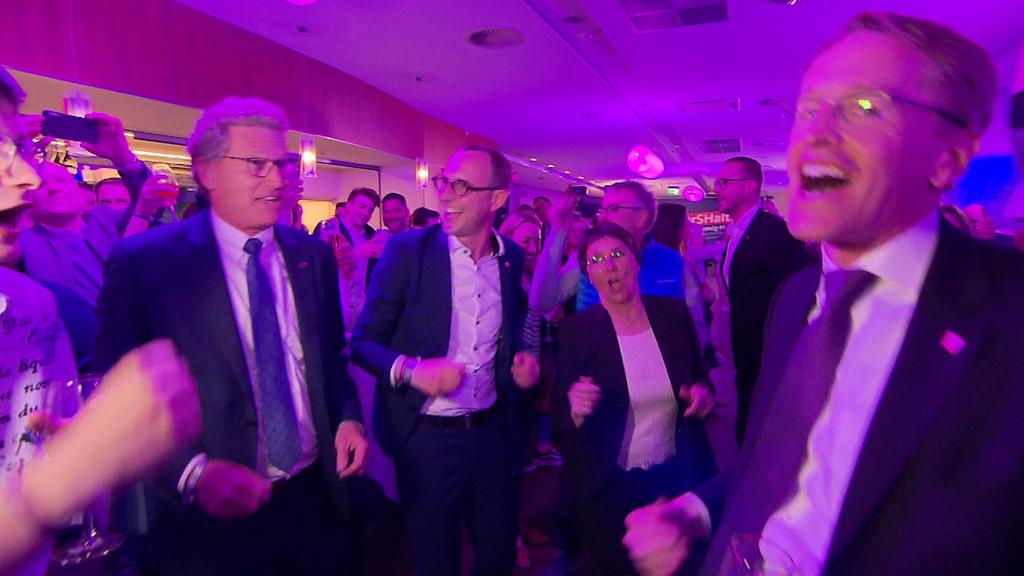 CDU-Wahlparty mit drei Spitzenkandidaten