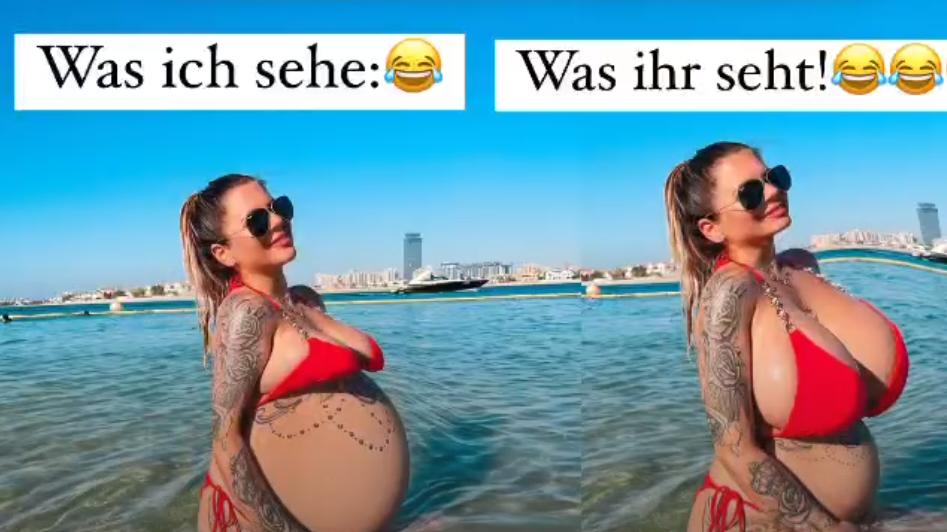 Jenny Frankhauser kann über Kommentare zu ihrer großen Oberweite lachen.