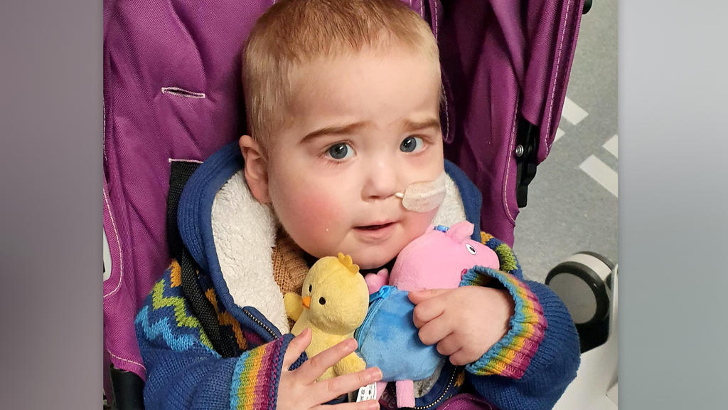 Winnie in Kinderwagen