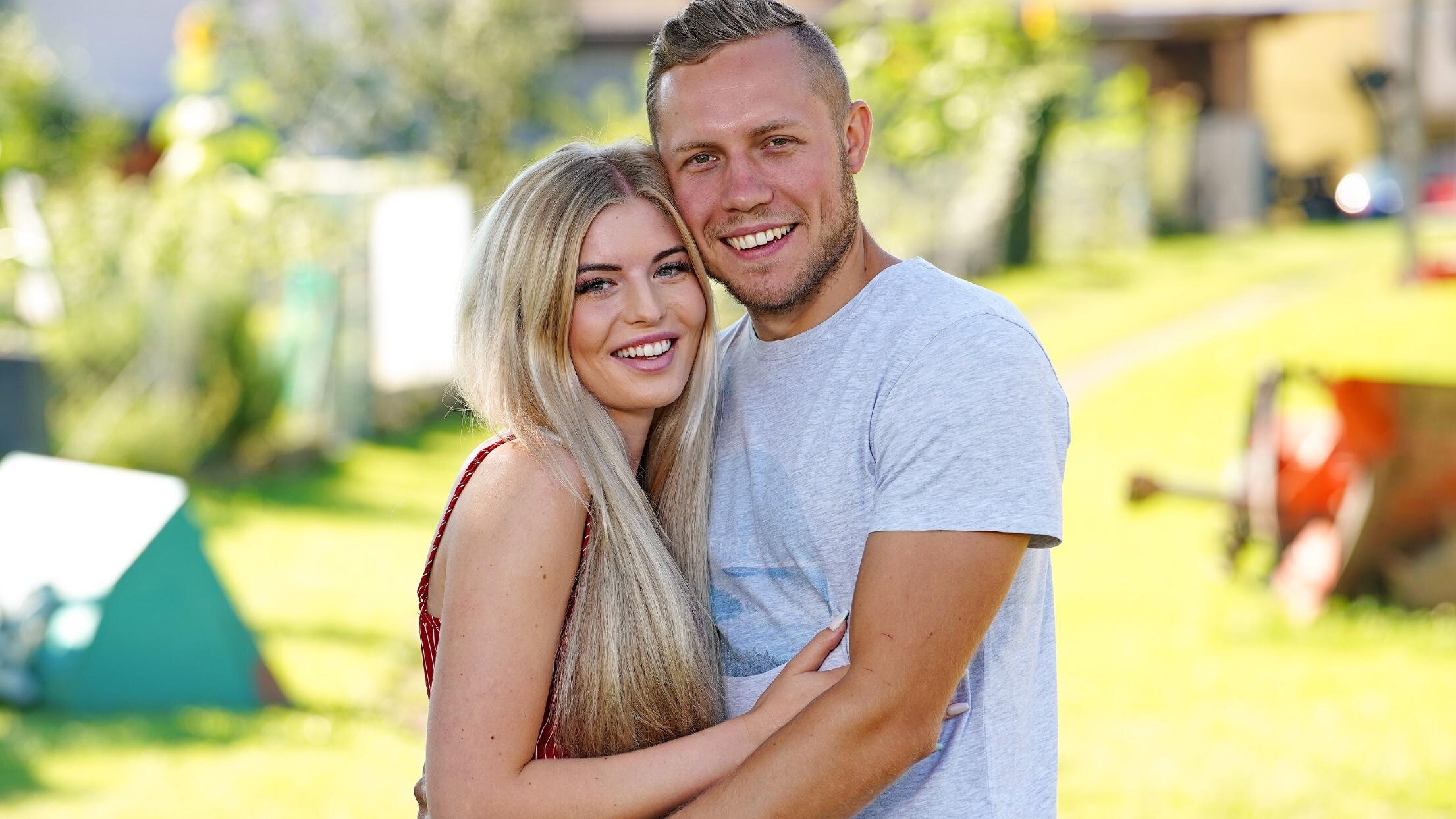 Sommerhaus-Gewinner Patrick Romer zusammen mit seiner Ex-Freundin Antonia Hemmer.