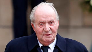 FILE PHOTO: Spain's former King Juan Carlos leaves after attending the funeral ceremony of Luxembourg's Grand Duke Jean at the Notre-Dame Cathedral in Luxembourg, May 4, 2019. REUTERS/Francois Lenoir/File Photo