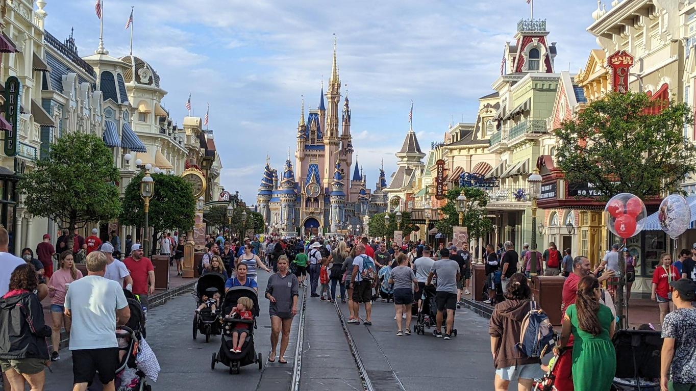 Besucher in Disney World