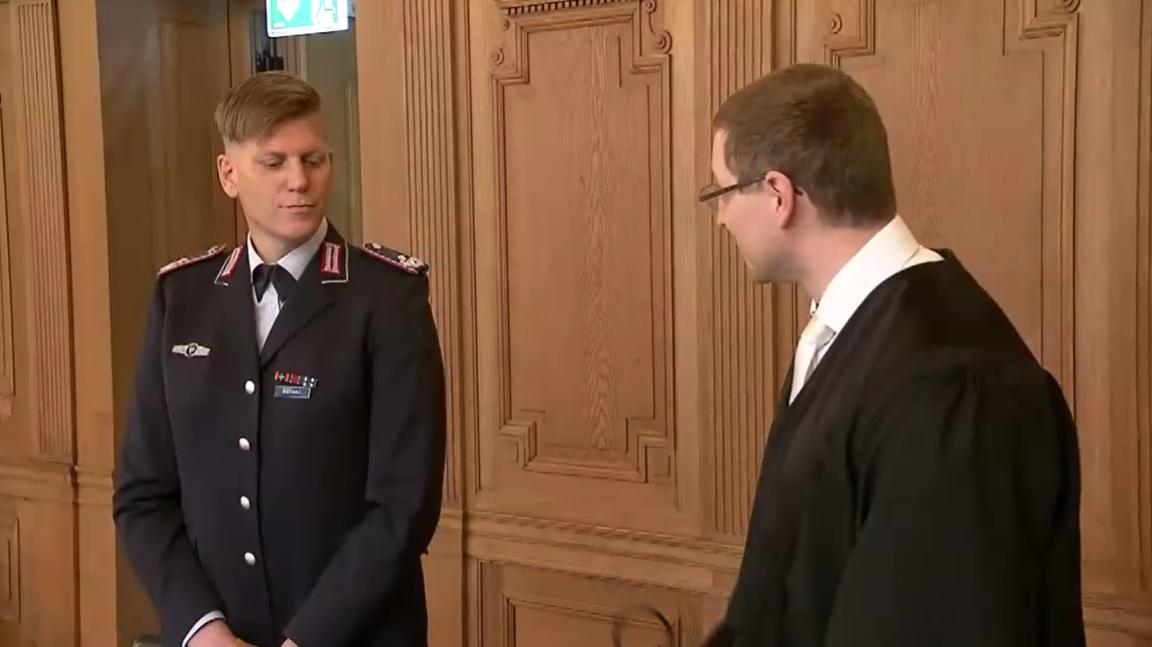 Anastasia Biefang, Bundeswehr-Kommandeurin vor dem Bundesverwaltungsgericht in Leipzig