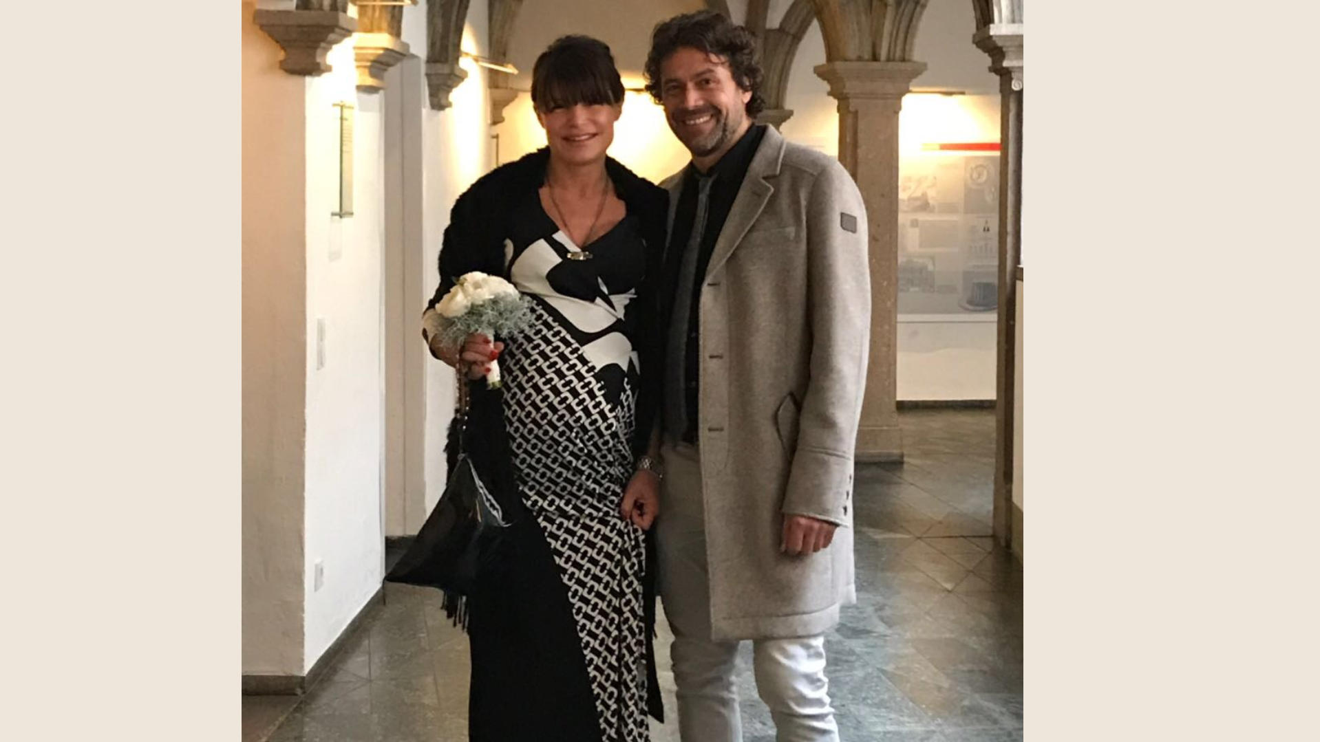 Tabea Heynig und ihr Mann Oliver bei ihrer Hochzeit im Jahr 2018. 