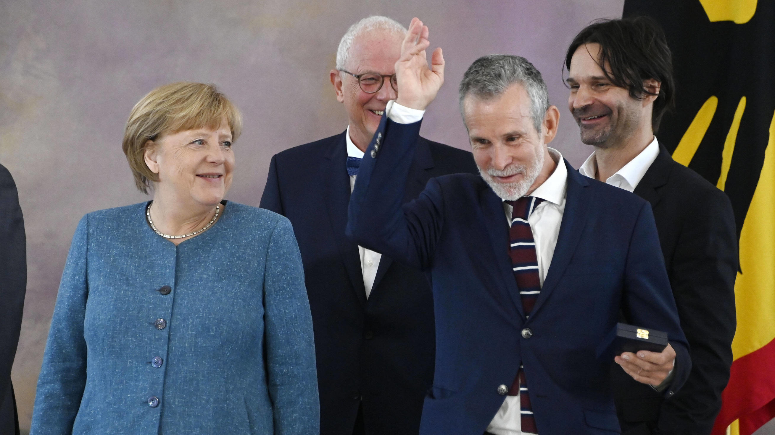 Angela Merkel und Ulrich Matthes