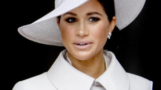  03-06-2022 England Meghan Markle, Duchess of Sussex leaving the national service of thanksgiving for the Queen her reign as part of her platinum jubilee celebrations at Saint Paul cathedral in London.  PUBLICATIONxINxGERxSUIxAUTxONLY Copyright: xPPEx