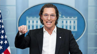  June 7, 2022, Washington, District of Columbia, USA: MATTHEW MCCONAUGHEY, a native of Uvalde, Texas, father, and gun owner, gives an emotional plea and urges gun responsibility during a White House press briefing in the Brady Press Briefing Room. Washington USA - ZUMAb161 20220607_zap_b161_079 Copyright: xMichaelxBrochsteinx