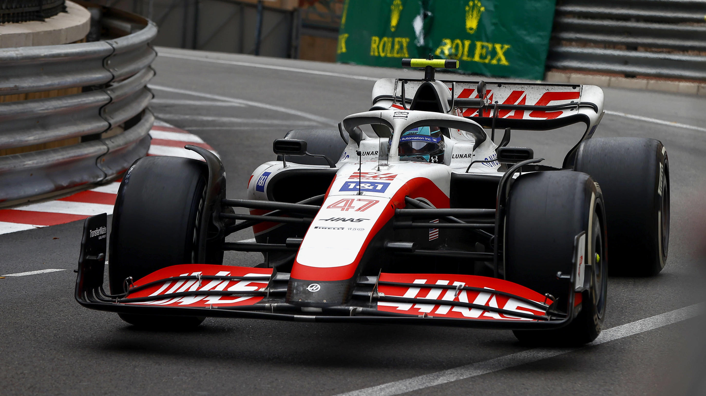  Formula 1 2022: Monaco GP CIRCUIT DE MONACO, MONACO - MAY 29: Mick Schumacher, Haas VF-22 during the Monaco GP at Circuit de Monaco on Sunday May 29, 2022 in Monte Carlo, Monaco. Photo by Andy Hone / LAT Images Images PUBLICATIONxINxGERxSUIxAUTxHUNx