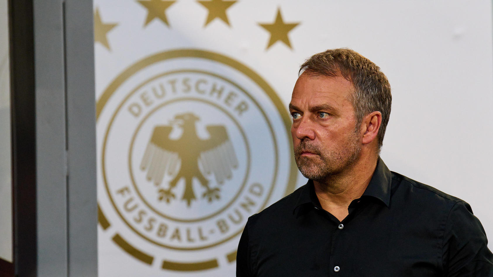  DFB headcoach Hans-Dieter Hansi Flick , Bundestrainer, Nationaltrainer, in the UEFA Nations League 2022 match ITALY - GERMANY in Season 2022/2023 on Juni 04, 2022 in Bologna, Italy.