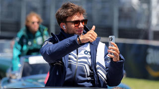 Formula One F1 - Canadian Grand Prix - Circuit Gilles Villeneuve, Montreal, Canada - June 19, 2022 AlphaTauri's Pierre Gasly during the drivers parade before the race REUTERS/Christinne Muschi