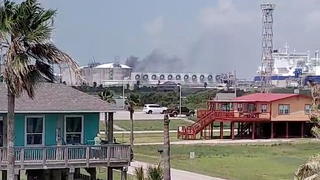 FILE PHOTO: Smoke billows from the Freeport LNG plant in Quintana, Texas, U.S., June 8, 2022, in this still image obtained from a social media video on June 9, 2022.  Courtesy of Maribel Hill/via REUTERS    THIS IMAGE HAS BEEN SUPPLIED BY A THIRD PARTY. MANDATORY CREDIT. NO RESALES. NO ARCHIVES/File Photo/File Photo/File Photo