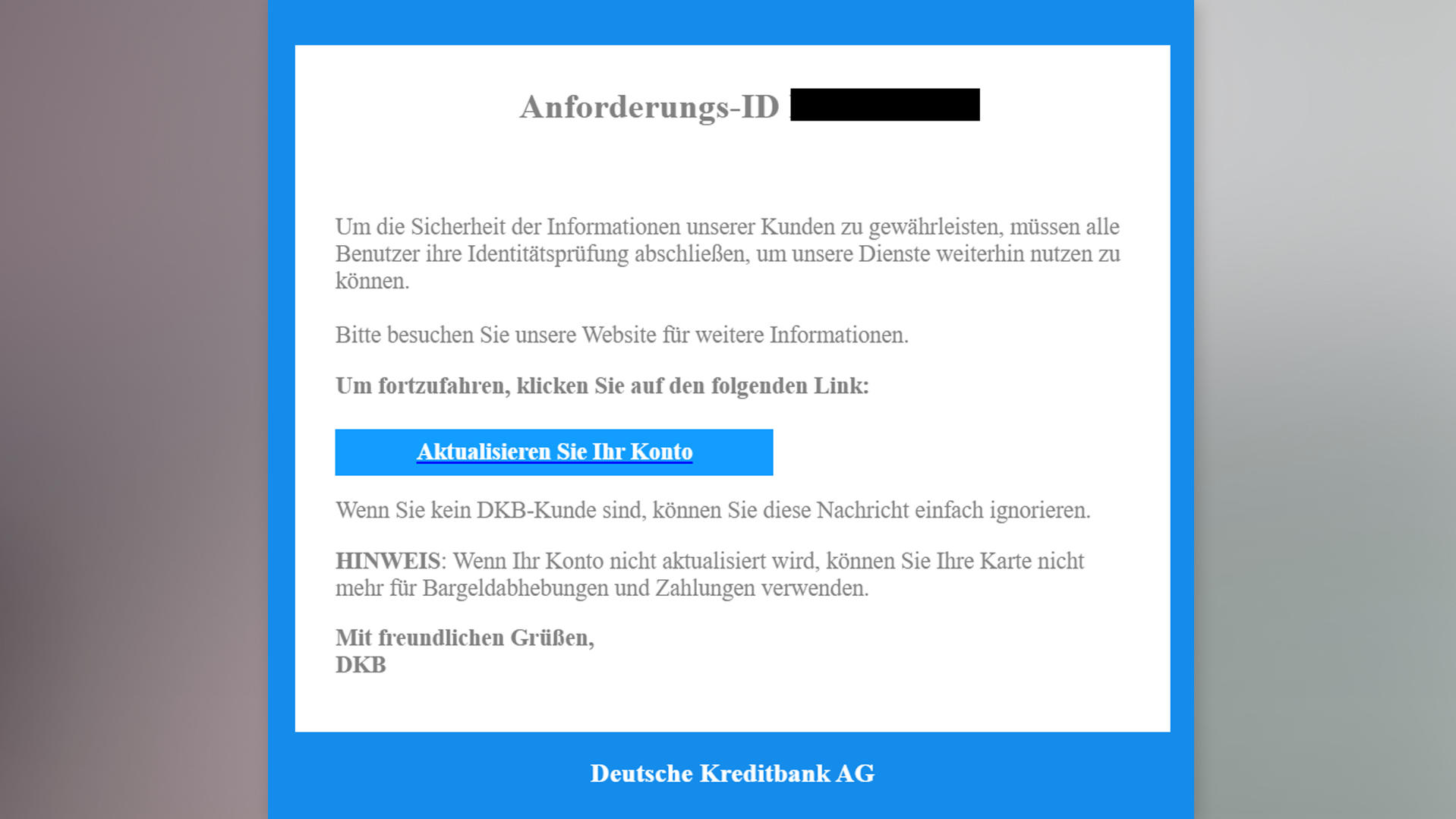 Achtung Vor Phishing-Emails! Die Verbraucherzentrale Warnt Bankkunden!