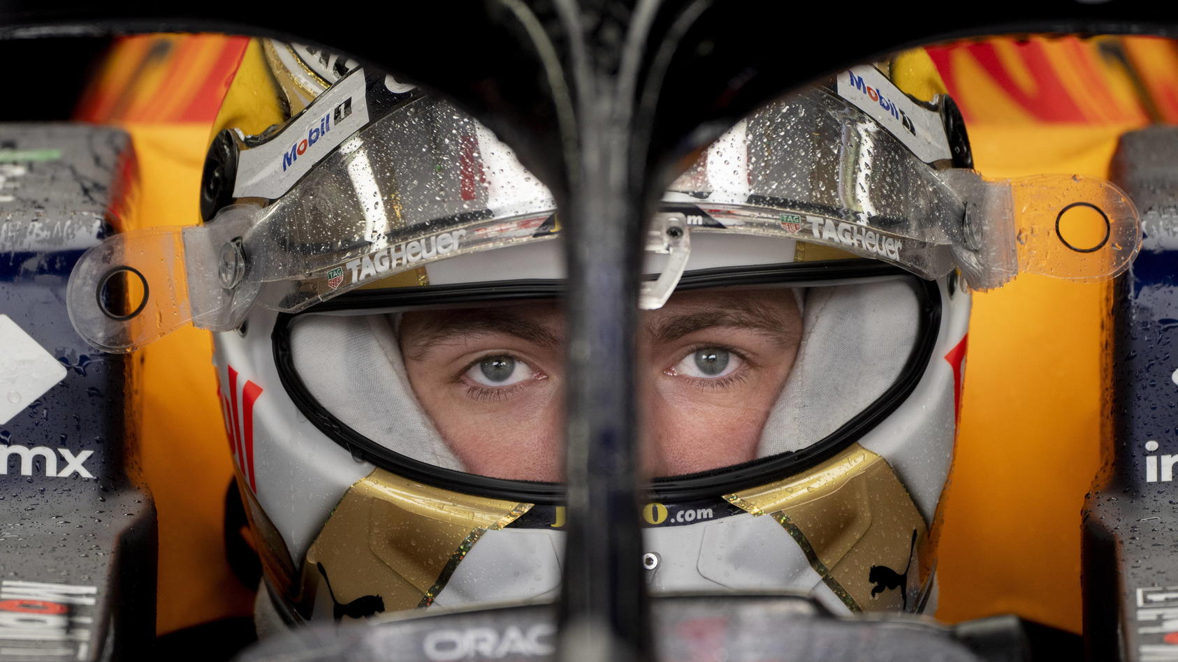 June 18, 2022, Montreal, PQ, Canada: Red Bull Racing Max Verstappen of the Netherlands sits in his car during the third practice session at the Formula One Canadian Grand Prix in Montreal, Saturday, June 18, 2022. Max Verstappen PUBLICATIONxINxGERxS