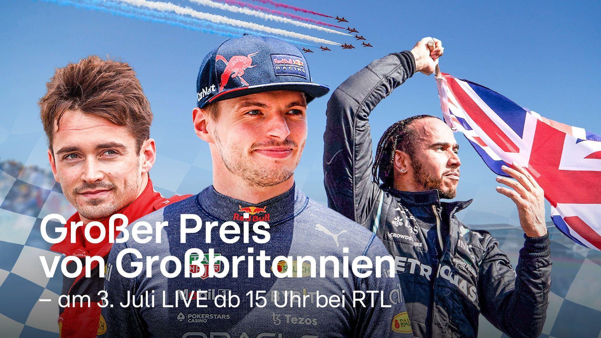 RTL überträgt den Großbritannien-GP live und exklusiv im Free-TV
