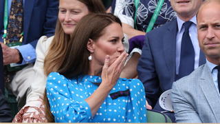  . 05/07/2022. London, United Kingdom. Prince William and Kate Middleton, the Duke and Duchess of Cambridge , on day nine of the Wimbledon Tennis Championships in London . PUBLICATIONxINxGERxSUIxAUTxHUNxONLY xStephenxLockx/xi-Imagesx IIM-23583-0026