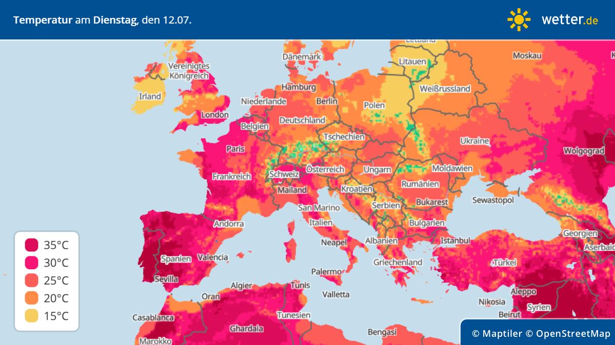 Hitzewelle in Europa