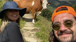 Da steht kein Pferd auf'm Flur, dafür aber eine Kuh auf dem Wanderpfad.