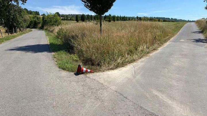 Leave “fallen” traffic cones where they are